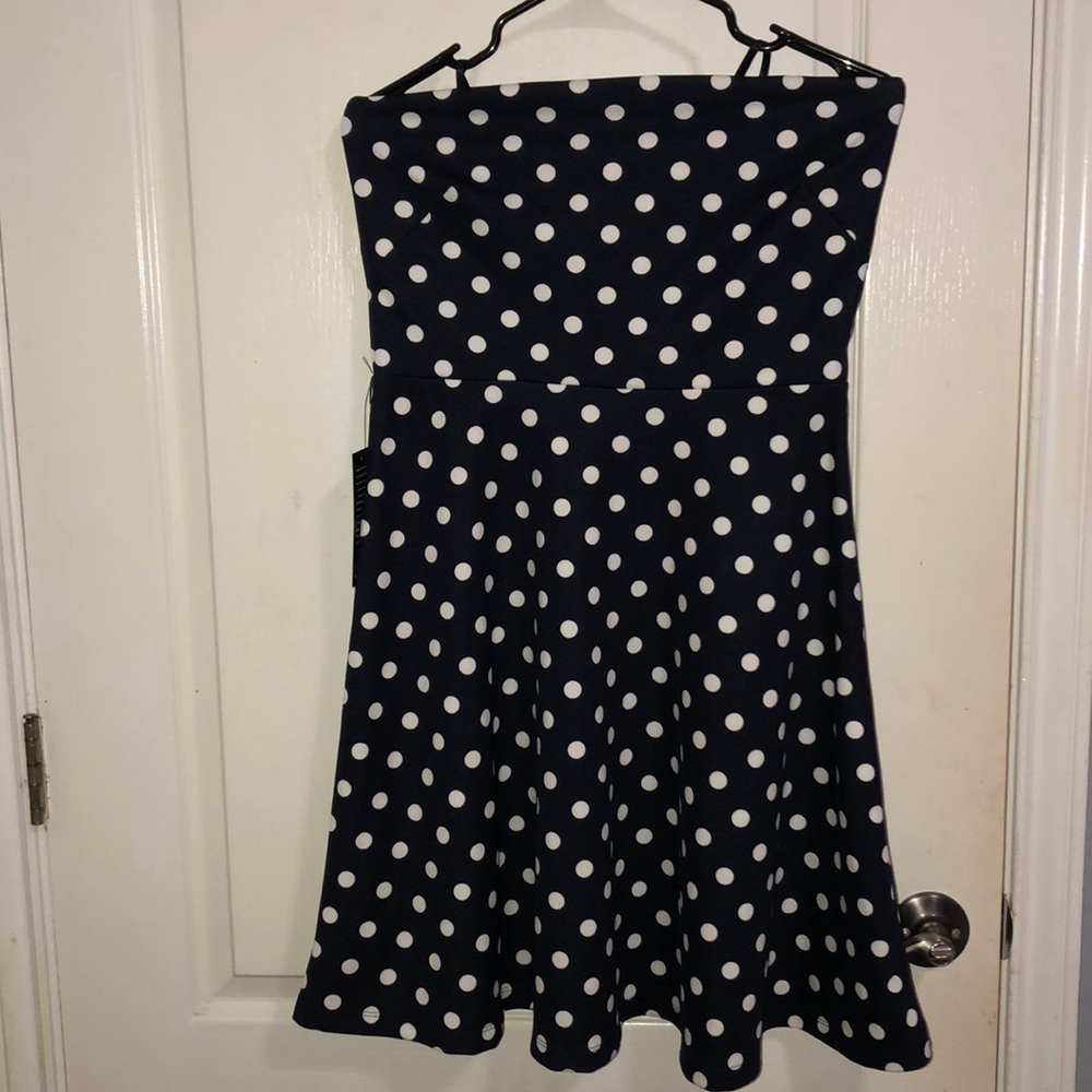 navy strapless dress from the limited size M
